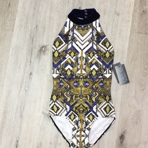 Eleve Dancewear Mona Snake Spell Leotard | XS